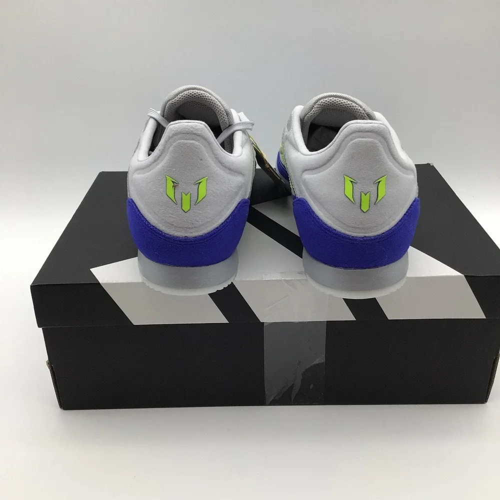 Adidas F50 Freestyle Messi Indoor Soccer Shoes Men‎ 11.5 Neon Yellow Blue JH8830 - Picture 4 of 8